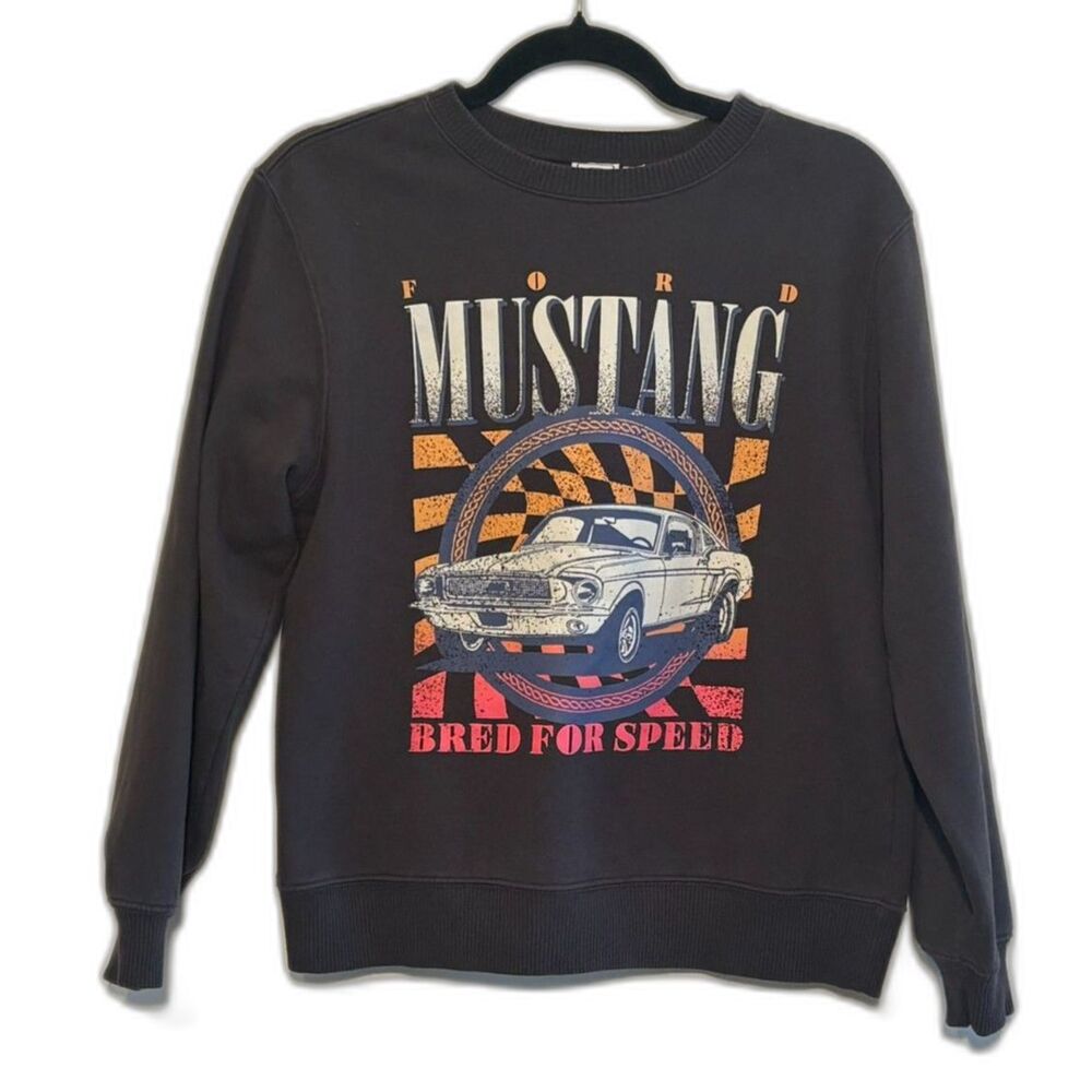 Ford Mustang Graphic Sweatshirt Bred For Speed Crewneck Size Small